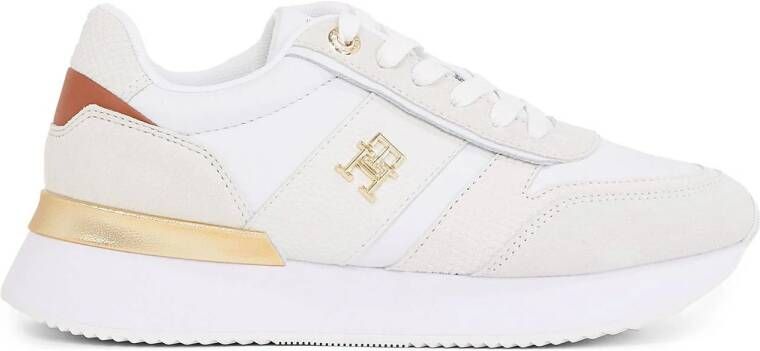 Tommy Hilfiger Beige Hardloopstijl Sneakers Beige Dames