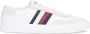 Tommy Hilfiger Sneakers TH CUPSET RWB LTH met zijstrepen vrijetijdsschoen halfhoge schoen veterschoen - Thumbnail 1