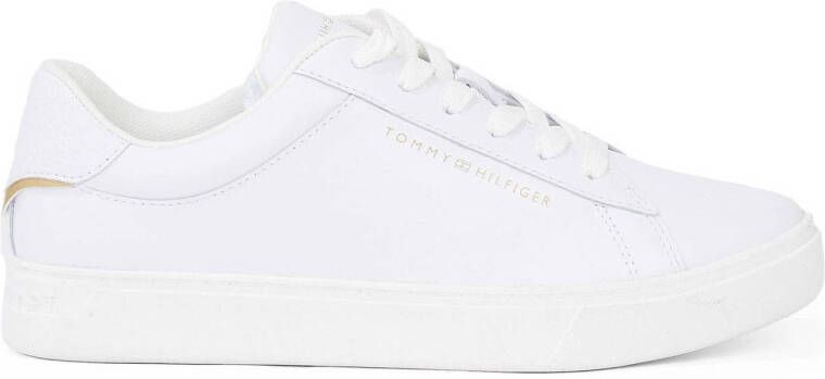 Tommy Hilfiger Plateausneakers ESSENTIAL COURT SNEAKER vrijetijdsschoen lage schoen veterschoen met logo-opdruk