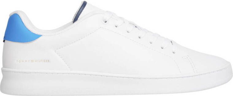 Tommy Hilfiger leren sneakers wit blauw