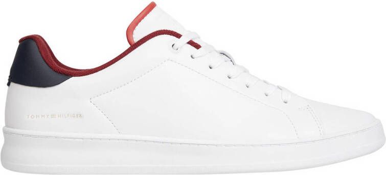 Tommy Hilfiger leren sneakers wit donkerblauw