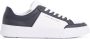 Tommy Hilfiger leren sneakers wit donkerblauw - Thumbnail 1