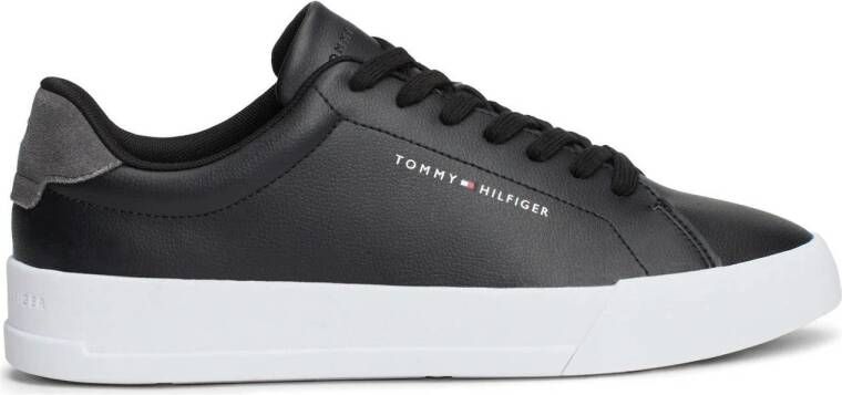 Tommy Hilfiger leren sneakers zwart