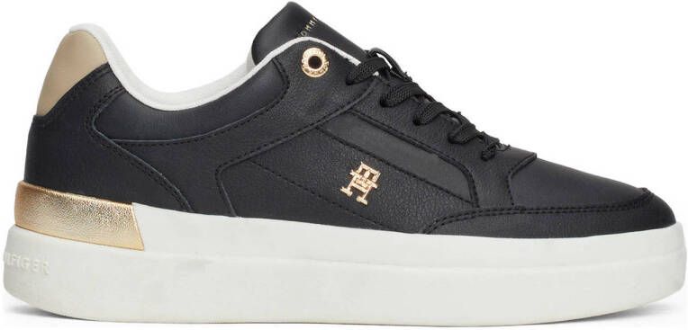 Tommy Hilfiger leren sneakers zwart