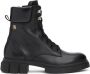 Tommy Hilfiger Bikerboots LACE-UP BIKER LEATHER blokhak veterschoenen enkellaars met gepolsterde schacht - Thumbnail 1