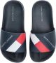 Tommy Hilfiger jongens badslipper blauw - Thumbnail 1