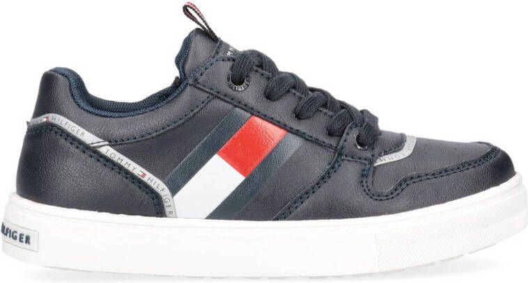 Tommy Hilfiger sneakers donkerblauw Jongens Imitatieleer Logo 31