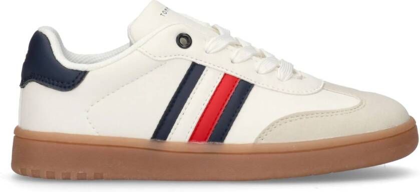 Tommy Hilfiger sneakers ecru blauw rood