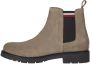 Bruin Tinten Rwb Hilfiger Suede Chelsea boots Enkellaarsjes Heren Taupe - Thumbnail 2