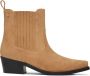 Tommy Hilfiger Beige Suède Cowboy Laarzen Beige Dames - Thumbnail 2