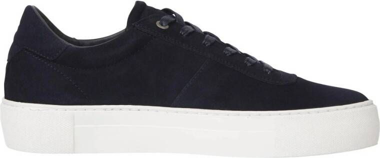 Tommy Hilfiger suède sneakers donkerblauw
