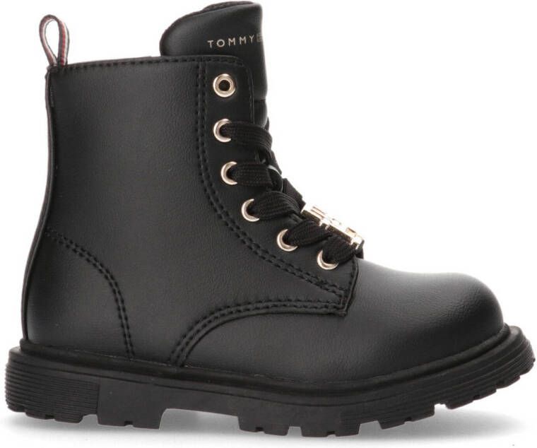 Tommy Hilfiger veterboots zwart