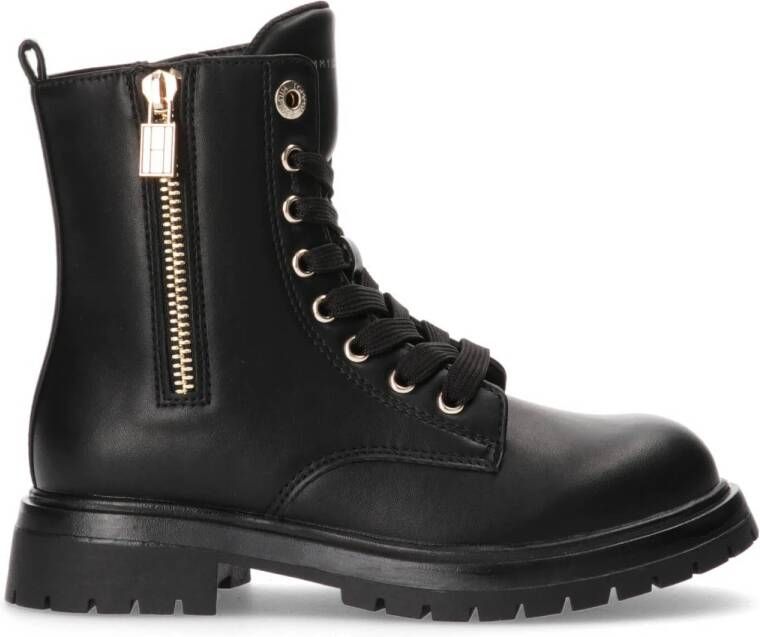 Tommy Hilfiger veterboots zwart