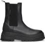 Tommy Jeans leren chelsea boots zwart - Thumbnail 1