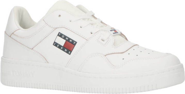 Tommy Jeans leren sneakers wit