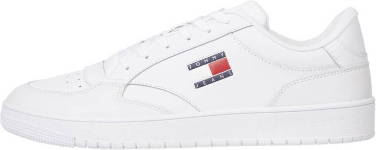 Tommy Jeans Sneakers van leer met labeldetail model 'RETRO'