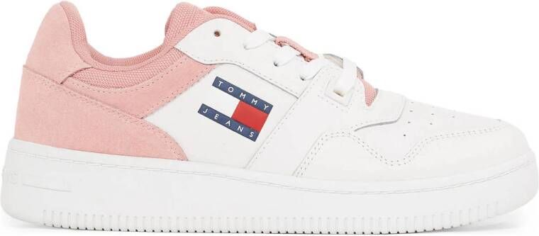 Tommy Hilfiger Sportieve Roze Veterschoenen met Contrastdetails Multicolor Dames