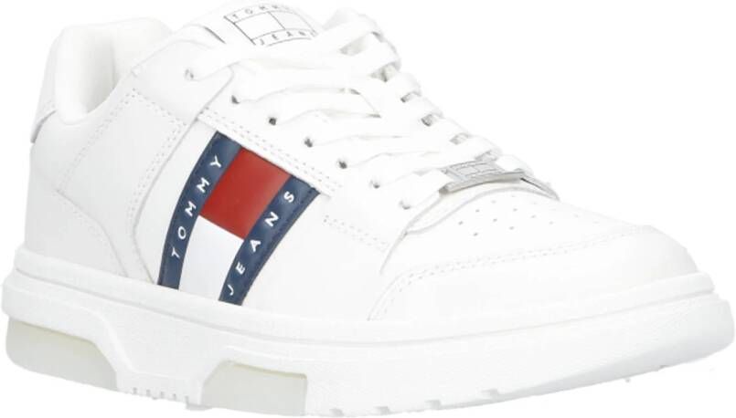 Tommy Jeans The Brooklyn leren sneakers wit