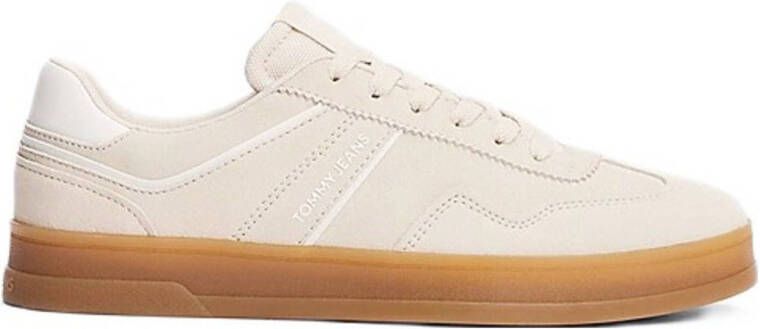 TOMMY JEANS Plateausneakers THE GREENWICH SUEDE vrijetijdsschoen lage schoen veterschoen met gepolsterde schacht