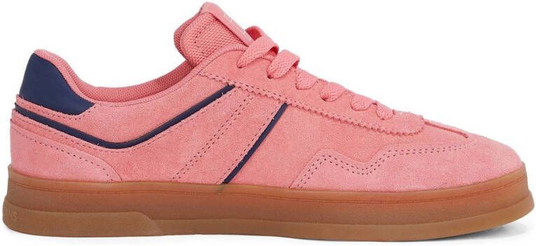 Tommy Jeans The Greenwich suède sneakers roze