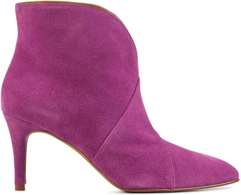 Toral Enkellaarsjes Dames Laarzen Damesschoenen Suède 12804 Fuchsia