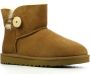 UGG Vrouwen Suède Enkellaarsjes Laarzen Damesschoenen 1016422 Cognac - Thumbnail 1