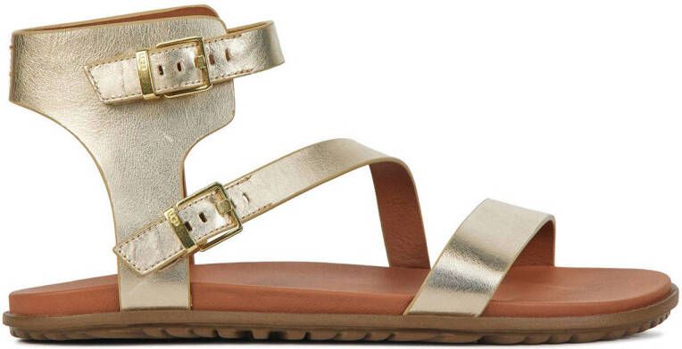 UGG Solivan Strap leren sandalen goud