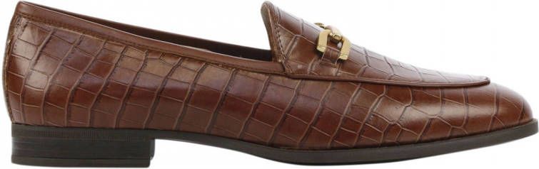 Commissie Ongeschikt circulatie Unisa Daimiel leren loafers met crocoprint bruin - Schoenen.nl