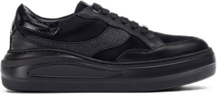 Unisa Five leren sneakers zwart