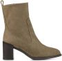 Unisa Bruin Tinten Lemico Enkellaarsjes Enkelboots met rits Dames Beige - Thumbnail 2