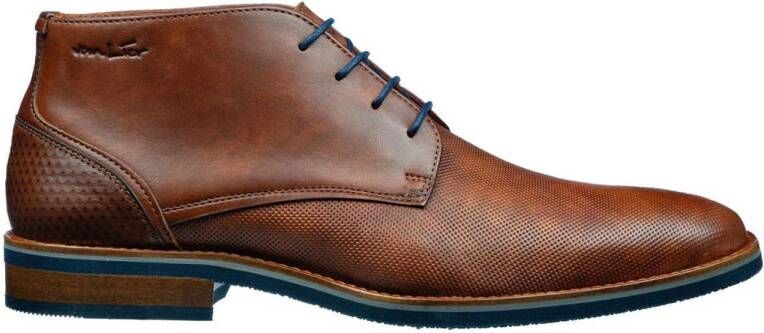 Van Lier Amalfi leren veterschoenen cognac