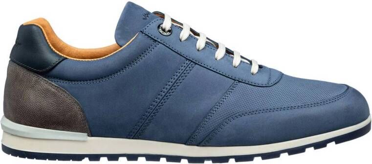 Van Lier Anzano nubuck sneakers blauw