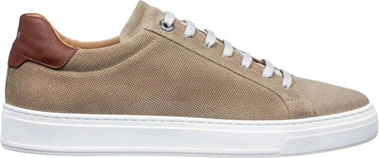 Van Lier Barossa leren sneakers beige