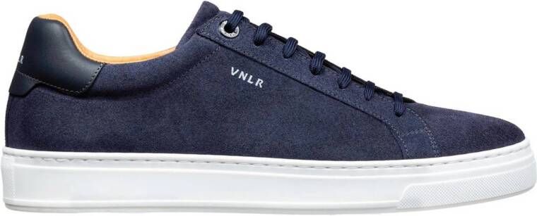 Van Lier Barossa suède sneakers donkerblauw