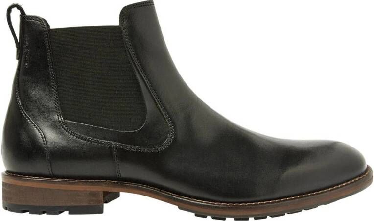 Van Lier Henry leren chelsea boots zwart