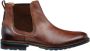 Van Lier leren chelsea boots cognac - Thumbnail 1