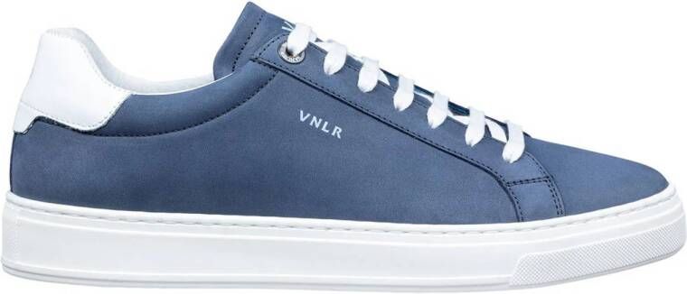 Van Lier leren sneakers blauw