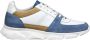 Van Lier Luca leren sneakers wit blauw - Thumbnail 1