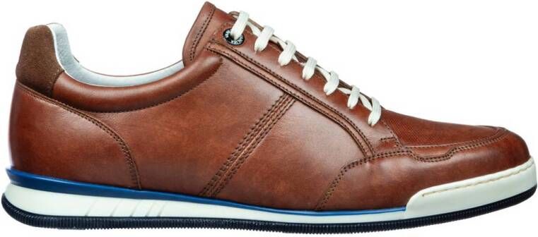 Van Lier Magnus leren sneakers cognac