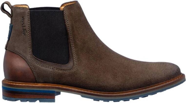 Van Lier Monti suède chelsea boots bruin