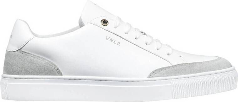 Van Lier Novara leren sneakers wit