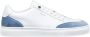 Van Lier Novara leren sneakers wit blauw - Thumbnail 1