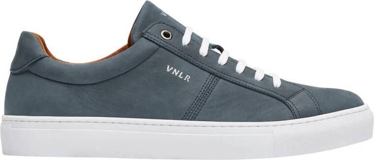 Van Lier Novara nubuck sneakers grijsblauw