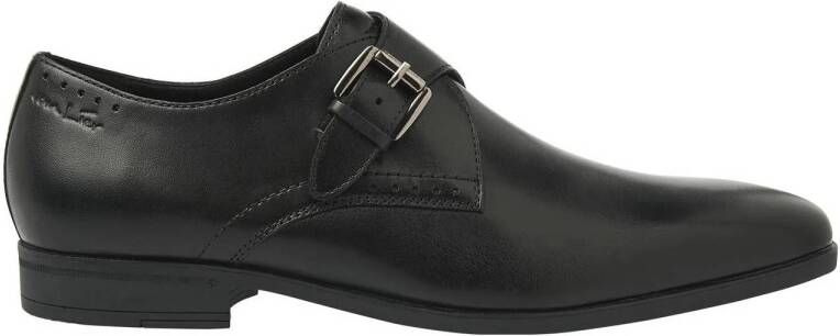 Van Lier Portofino leren gespschoenen zwart
