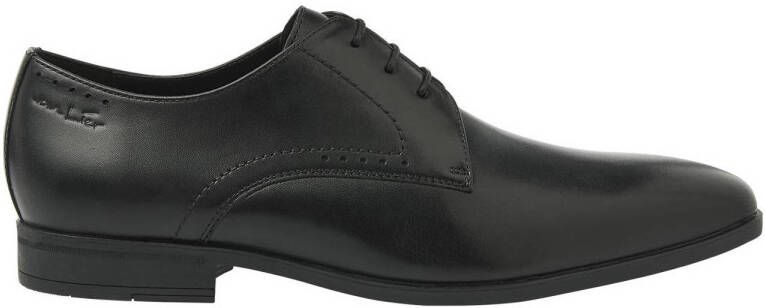 Van Lier Portofino leren veterschoenen zwart