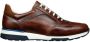 Van Lier Positano leren sneakers bruin cognac - Thumbnail 1