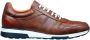 Van Lier Positano leren sneakers cognac - Thumbnail 1