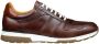 Van Lier Positano leren sneakers cognac - Thumbnail 1