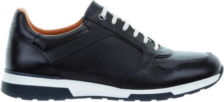 Van Lier Positano leren sneakers zwart