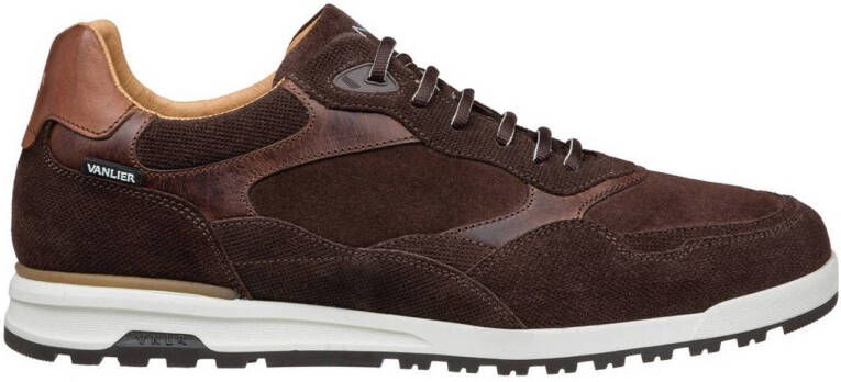 Van Lier Ravello suède sneakers bruin